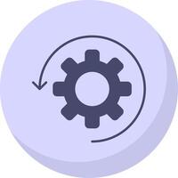 Automate Flat Bubble Icon vector