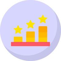 Ranking Flat Bubble Icon vector