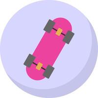 Skates Flat Bubble Icon vector