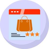 Shop Flat Bubble Icon vector