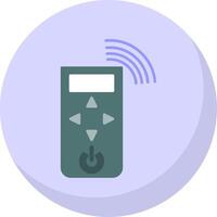 Remote Control Flat Bubble Icon vector