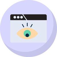 Visualization Flat Bubble Icon vector