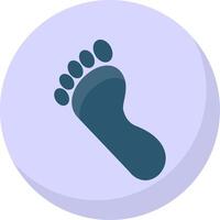 Footprint Flat Bubble Icon vector