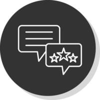 Feedback Line Grey  Icon vector