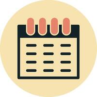 icono de vector de calendario