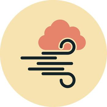 icono de vector de viento