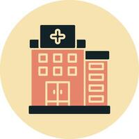 icono de vector de hospital