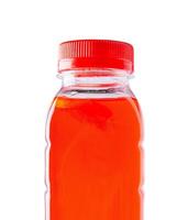 Fruit smoothie juice in a bottle isolated photo
