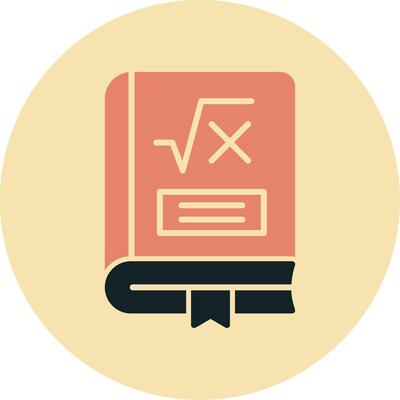 Maths Book Vector Icon