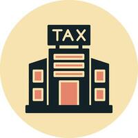 Tax Office Building Vector Icon