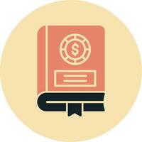 Financial Book Vector Icon