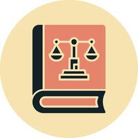 justicia libro vector icono