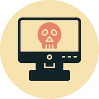 Computer Hacking Vector Icon