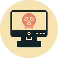 icono de vector de piratería informática