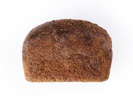 Rye bread sprinkled with cumin seeds photo