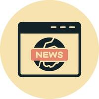 News Report Vector Icon