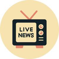 Live News Vector Icon