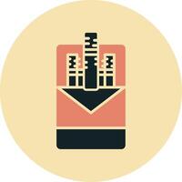 Cigarette pack Vector Icon