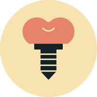 Dental Implant Vector Icon