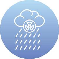 icono de vector de lluvia ácida