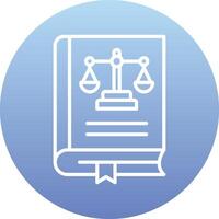 Law Book Vector Icon