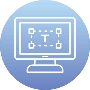 Computer text Editor Vector Icon