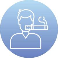 Man Smoking Vector Icon