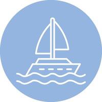Yacht Vector Icon