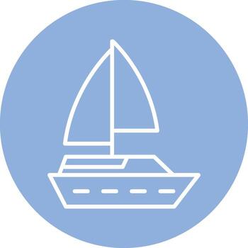 icono de vector de barco