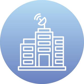 Building Network Vector Icon