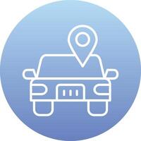 Car Location Vector Icon