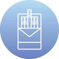 Cigarette pack Vector Icon