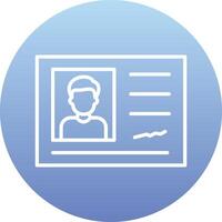 Identification Card Vector Icon