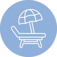 Beach Chair Vector Icon