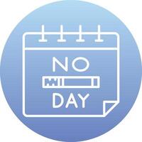 No Tobacco Day Vector Icon