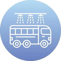 Bus Wash Vector Icon