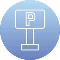 Parking Sign Vector Icon