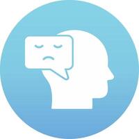 Negative Thinking Vector Icon