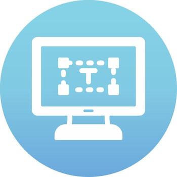 Computer text Editor Vector Icon