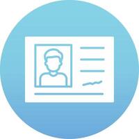 Identification Card Vector Icon