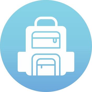 icono de vector de mochila