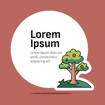 árbol tarjeta diseño. modelo diseño vector