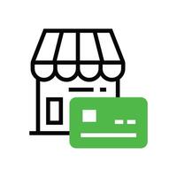 Shopping payment icon illustration design. Vector design