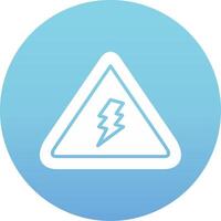 Electrical Danger Sign Vector Icon