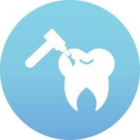 Tooth Drilling Vector Icon