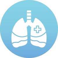 icono de vector de pulmones