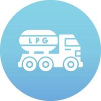 Gas Truck Vector Icon