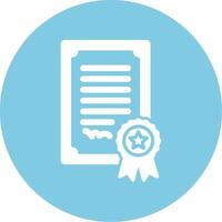 icono de vector de certificado