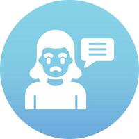 glyph gradient circle vector