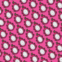Dragon fruit pattern design or background vector